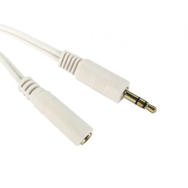 Image of Cables Direct 20m 3.5mm Stereo Extension Cable, White