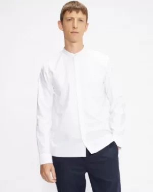 Image of Ted Baker Long Sleeved Grandad Oxford Shirt
