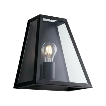 Image of Fan Europe Lighting - Fan Europe Lexington - Flush Wall Lantern, Black, Transparent, E27