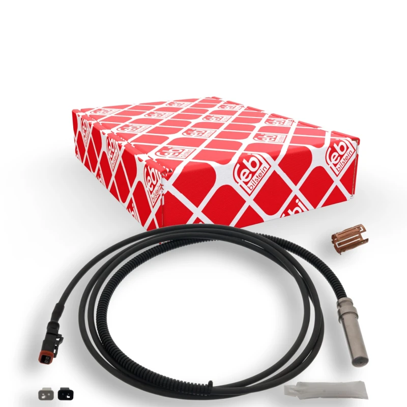 Image of FEBI BILSTEIN 46547 ABS Sensor Front Axle Right, with bush Sensor,wheel speed (412)