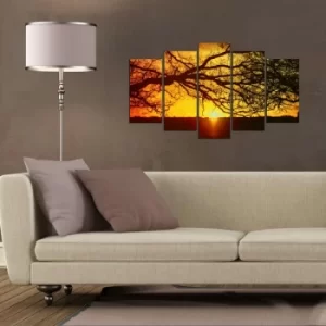 Image of 5MX-142 Multicolor Decorative MDF Painting (5 Pieces)