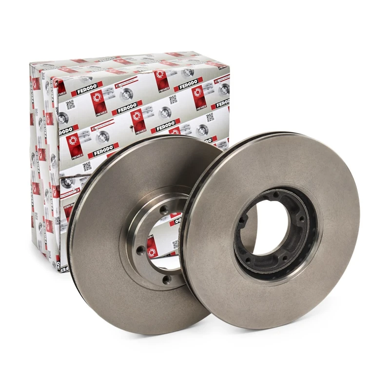 Image of FERODO DDF849 Brake disc Vented, Oiled, without bolts/screws Brake Disc (82)