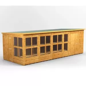 Image of 20x8 Power Pent Potting Shed Combi Building including 6ft Side Store