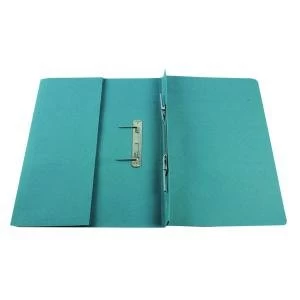 Image of Q-Connect Transfer Pocket 35mm Capacity Foolscap File Blue Pack of 25