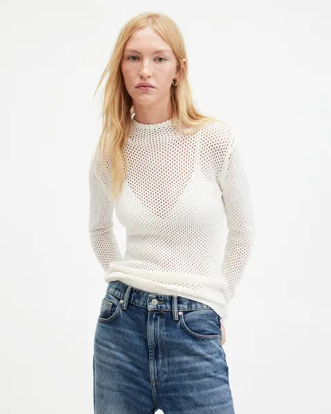 Image of AllSaints Avril Jumper - Black Size XS, Women