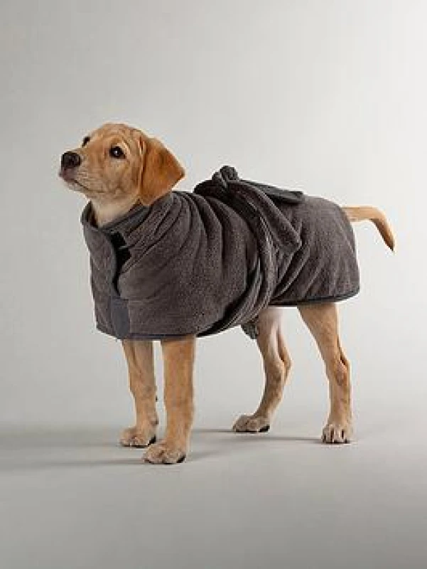 Image of Scruffs Expedition Deluxe Dog Drying Robe - Medium - Grey APP/RCD/668060