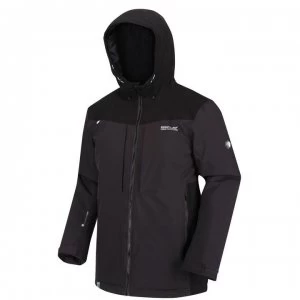 Image of Regatta Highton Stretch Waterproof Jacket - Ash/Black