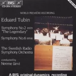 Image of Eduard Tubin - SYMPHONIES NOS 2 & 6/JARVI - Eduard Tubin CD Album - Used