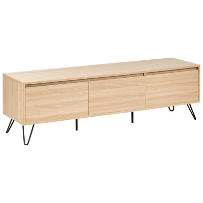 Image of Beliani TV Stand Cardigan Light Brown