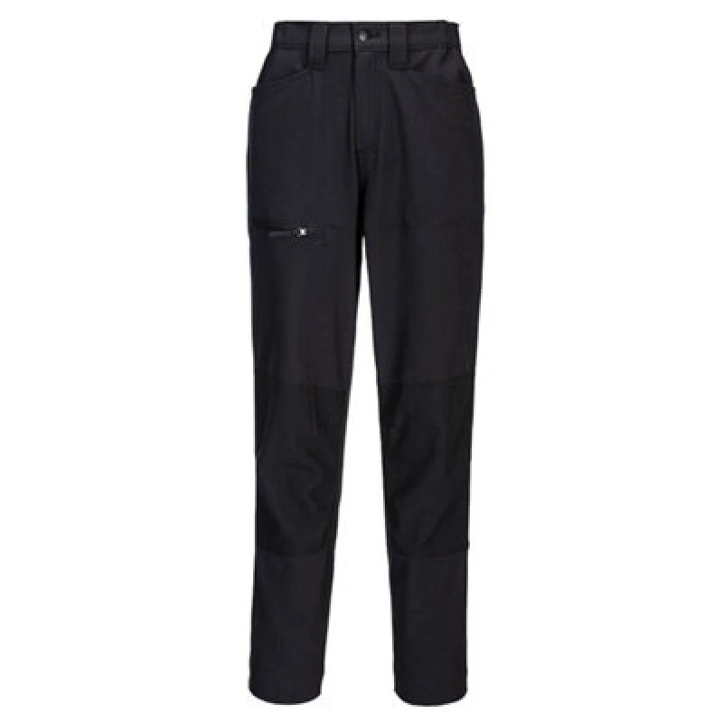 Image of Portwest WX2 Eco Womens Stretch Work Trousers CD887BKR32 Colour: Black