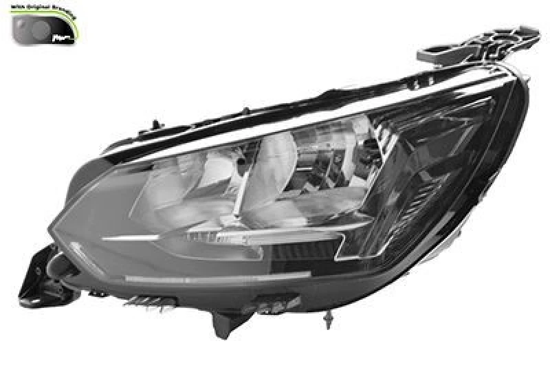 Image of VAN WEZEL Headlight VAN WEZEL 4043961V