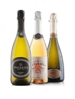 image of Virgin Wines Fizz Trio Including Prosecco, One Colour, Women