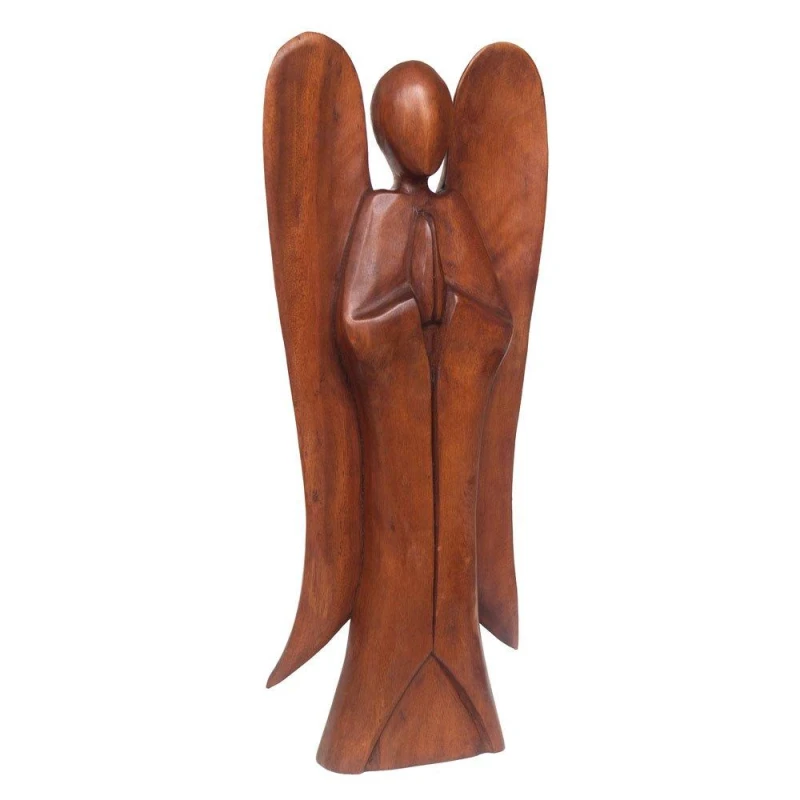 Image of KDMD Natural Acacia Wood Angel Brown