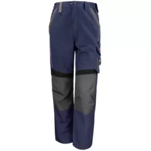 Image of Result Mens Technical Work Trousers (Reg 32" Leg) (32) (Navy/Black)