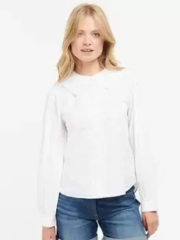 Image of Barbour Dana Shirt - White, Size 14, Women