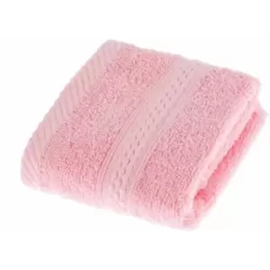 Image of HOMESCAPES Turkish Cotton Pink Face Cloth - Pink