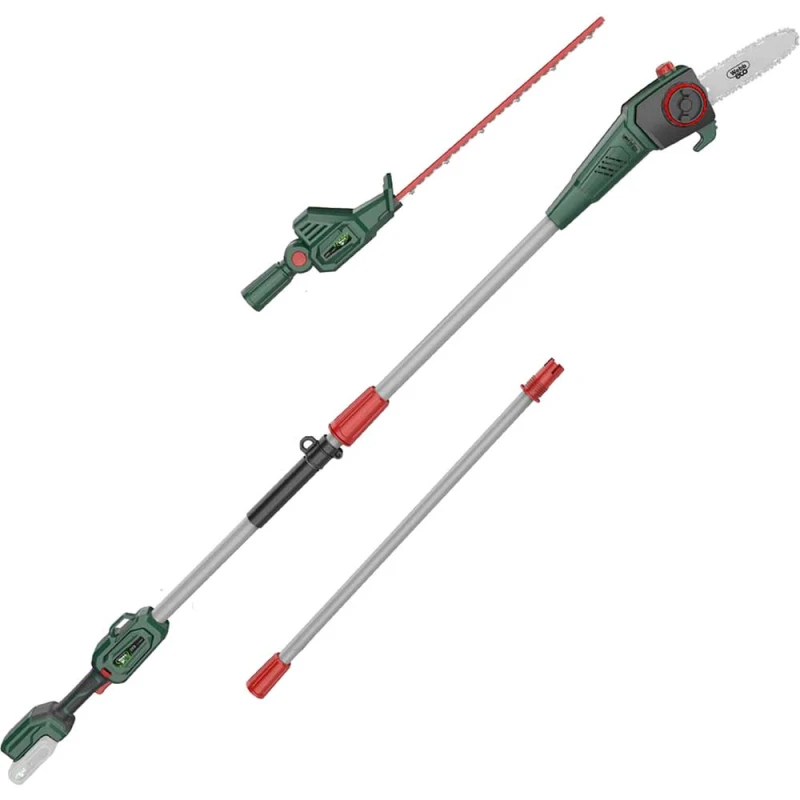 Image of Webb WEV20PSHT 20v Cordless Long Reach Hedge Trimmer 500mm and Pruner Attachment WEV20PSHTBARE Batteries: No Batteries