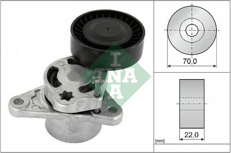 Image of Tensioner Lever, v-ribbed belt INA 534 0709 10