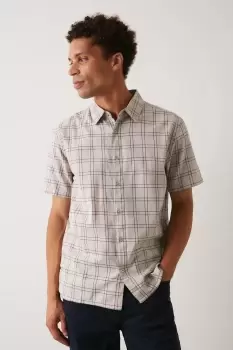 Image of Mens Short Sleeve Lightweight Check Shirt