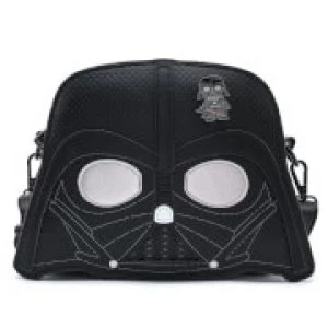 image of Loungefly Star Wars Darth Vader Pin Collector Crossbody Bag