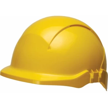Image of Concept - R-peak Vented Yellow Helmet S08CYF - Centurion