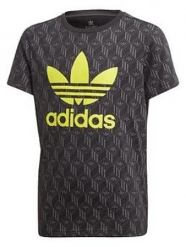 Image of Boys, adidas Originals Childrens T-Shirt - Black, Size 11-12 Years