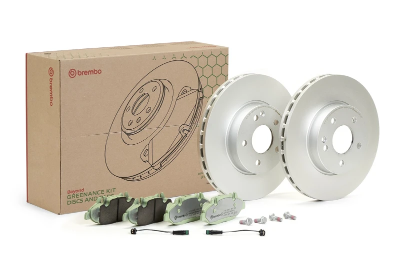Image of BREMBO Brake discs and pads set BREMBO KT 10 030