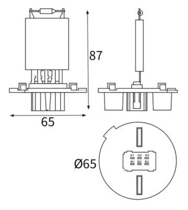 Image of Blower motor resistor MAHLE ABR 57 000S