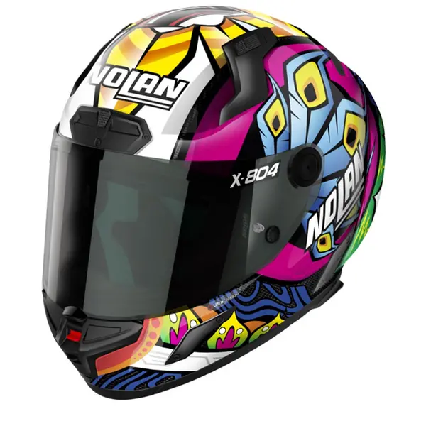 Image of Nolan X-804 RS Ultra Carbon Davies 027 Multicolor Replica Full Face Helmet Size S