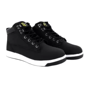 Image of Grafters Mens Toe Capped Safety Trainer Boots (10 UK) (Black)