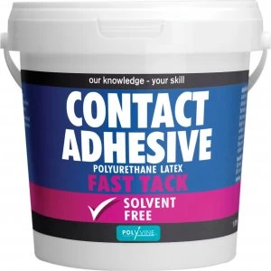 Image of Polyvine Contact Adhesive Solvent Free Fast Tack 1l