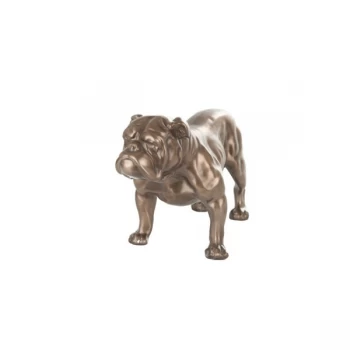 Image of British Bulldog Standing Cold Cast Bronze Sculpture 13cm