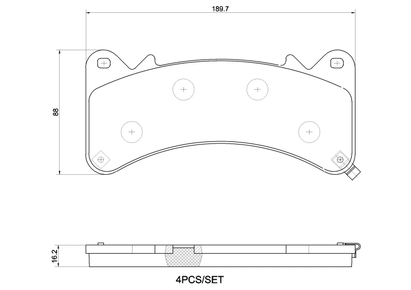 Image of BREMBO Brake pad set BREMBO P 10 103
