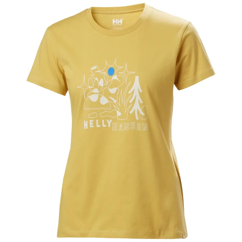 Image of Helly Hansen Womens T-Shirt Helly Hansen Massif Graphic Beige Female L