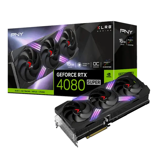 image of PNY GeForce RTX 4080 SUPER 16GB OC ARGB TF GDDR6X - VCG4080S16TFXXPB1-O