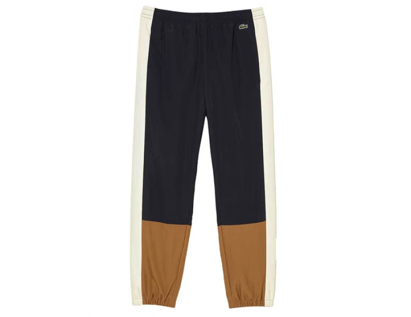 Image of Lacoste Colour Block Trackpants - Beige Beige XL