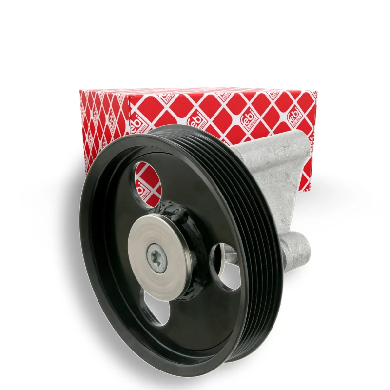Image of FEBI BILSTEIN 28287 Idler Pulley with holder Metal Deflection/Guide Pulley,v-ribbed belt (312)