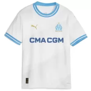 image of Puma Olympique De Marseille Home Shirt 2023 2024 Juniors - White