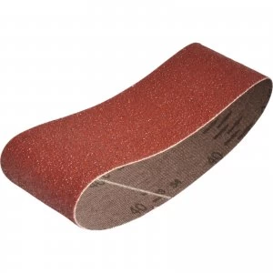 image of Faithfull Aluminium Oxide Cloth Belts 60mm x 400mm 60mm x 400mm 40g Pack of 3