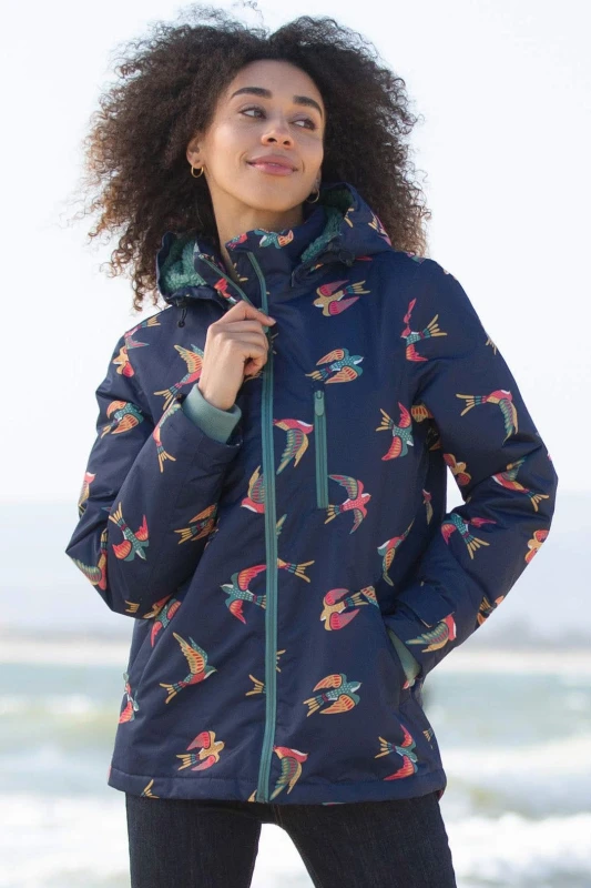 Image of Kite Womens Horton Cosy Waterproof Coat in Midnight Size: Small Midnight Female S