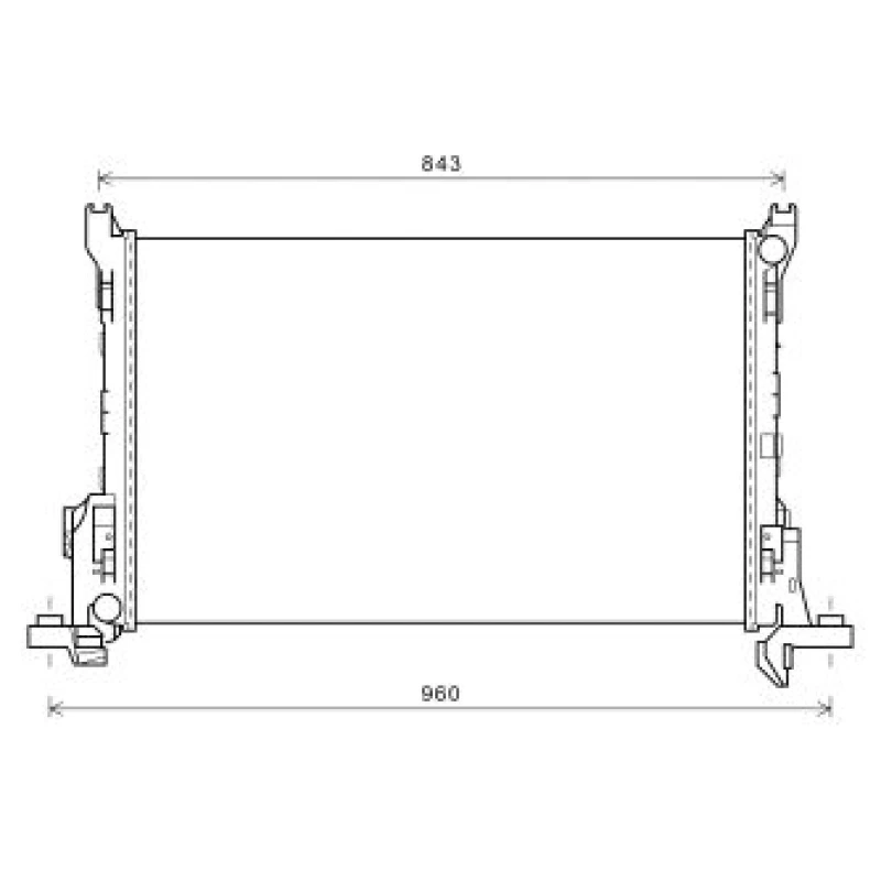 Image of Engine radiator DIEDERICHS DCM3852
