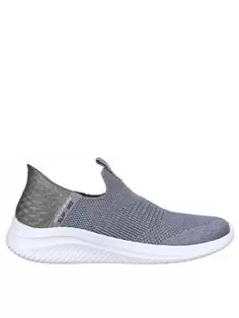 Image of Skechers Ultra Flex 3.0-smooth Step Slip On - Grey, Size 3, Women