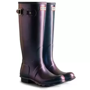 Image of Hunter Womes Original Tall Nebula Wellington Boots Stornoway Blue 8