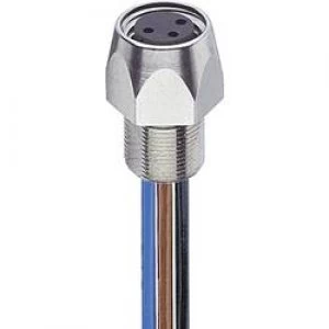 Image of Lumberg Automation 11292 RKMF 405 M Panel Coupler M8 Front Mounting Silver