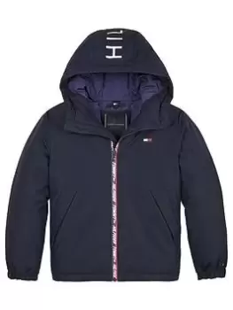Image of Tommy Hilfiger Boys Essential Padded Jacket - Navy, Size Age: 10 Years