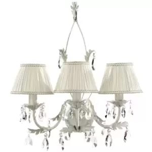 Image of Onli Karen 3 Light Wall Lamp With Shade, Ivory