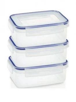 image of Addis 900ml 3 Piece Clip & Close Food Storage Container Set