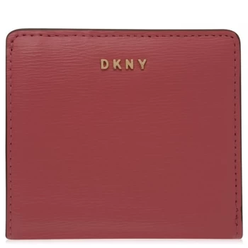 Image of DKNY Bifold Sutton Leather Purse - Pink