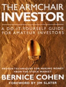 Image of The Armchair Investor by Bernice Cohen and Edward Mclachlan Hardback