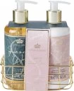 Image of Style & Grace Signature Handcare Set - 280ml Hand Wash, 280ml Hand Lotion, Basket